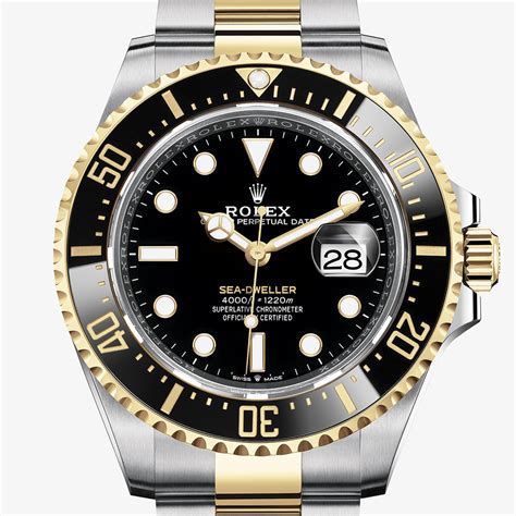 rolex sea-dweller oyster 43 mm oystersteel and yellow gold